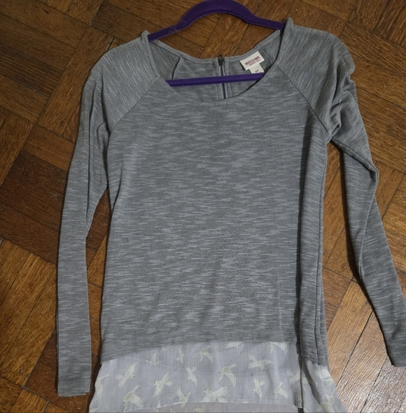 mossimo Tops - Mossimo Long Sleeve Grey Jersey Sz Small